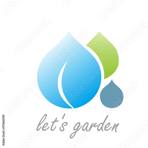 let's garden logo professional