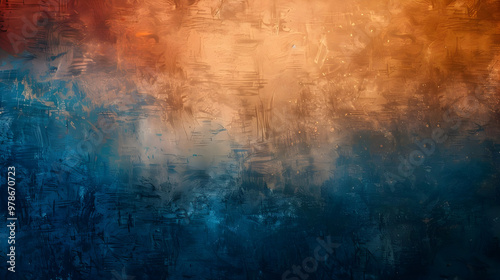 Gradient Sienna to Steel Blue abstract background