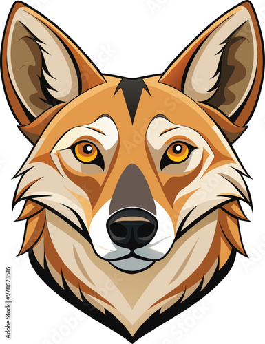 Wild Dingo Head Vector – Available on EPS File
