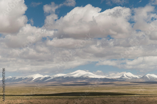 Kunlun Mountains Snow Peaks Qinghai Province, China