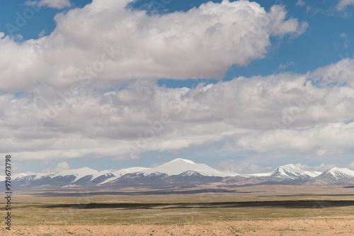 Kunlun Mountains Snow Peaks Qinghai Province, China