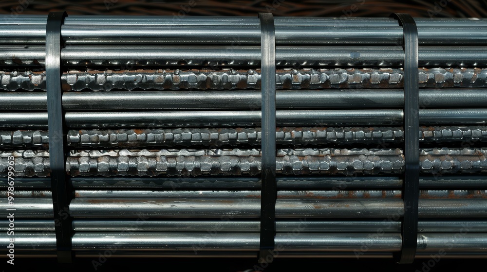 Background of stainless steel pipes a conceptual image reflecting the metallurgical industry Background of stainless steel pipes a conceptual image reflecting the metallurgical industry