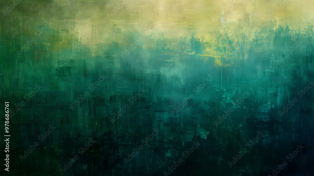 Fototapeta premium Gradient Aquamarine to Dark Olive Green abstract background