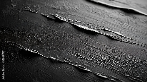 Abstract Black Texture : Generative AI photo