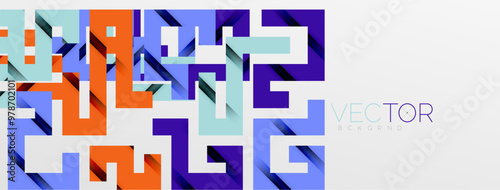 Color bend lines with shadow texture effect. Vector Illustration For Wallpaper, Banner, Background, Card, Book Illustration, landing page