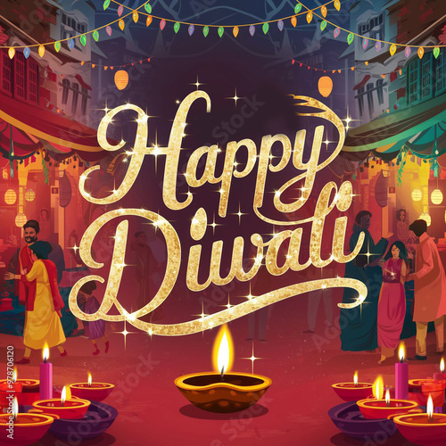 Happy Diwali Greeting image