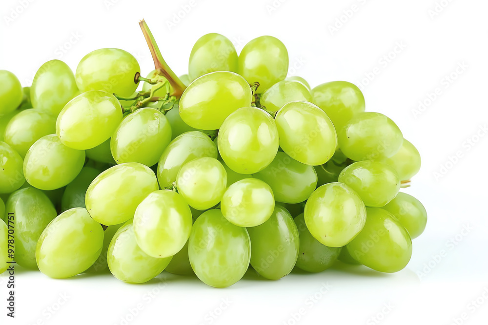 grape slices isolated on white, AI generated grape slices isolated on white, AI generated