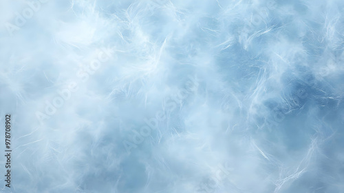 Abstract Blue and White Background with a Delicate, Frosted Texture