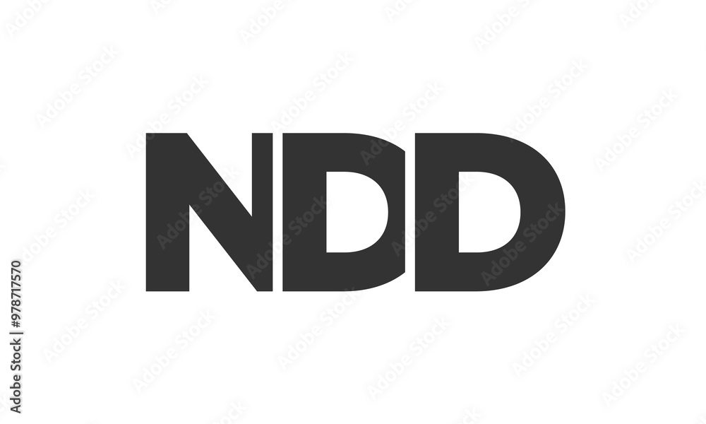 NDD logo design template with strong and modern bold text. Initial based vector logotype featuring simple and minimal typography. Trendy company identity. NDD logo design template with strong and modern bold text. Initial based vector logotype featuring simple and minimal typography. Trendy company identity.