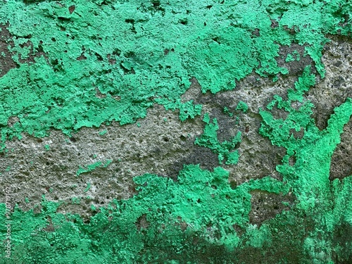 Green aged rustic wall texture background