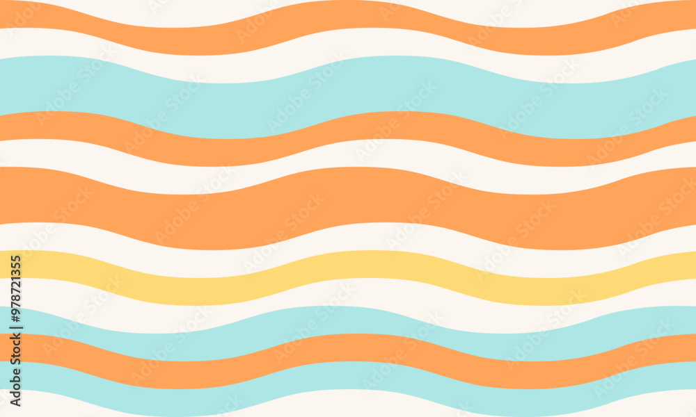 Abstract background with wavy stripes in vibrant colors, creating a rippled, liquid effect. Smooth curves and textured lines add elegance, vitality, and creativity. Ideal for wallpaper or textile. Abstract background with wavy stripes in vibrant colors, creating a rippled, liquid effect. Smooth curves and textured lines add elegance, vitality, and creativity. Ideal for wallpaper or textile.