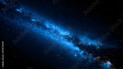 A Stunning View of the Milky Way Galaxy with Millions of Stars Shining Brightly in the Night Sky