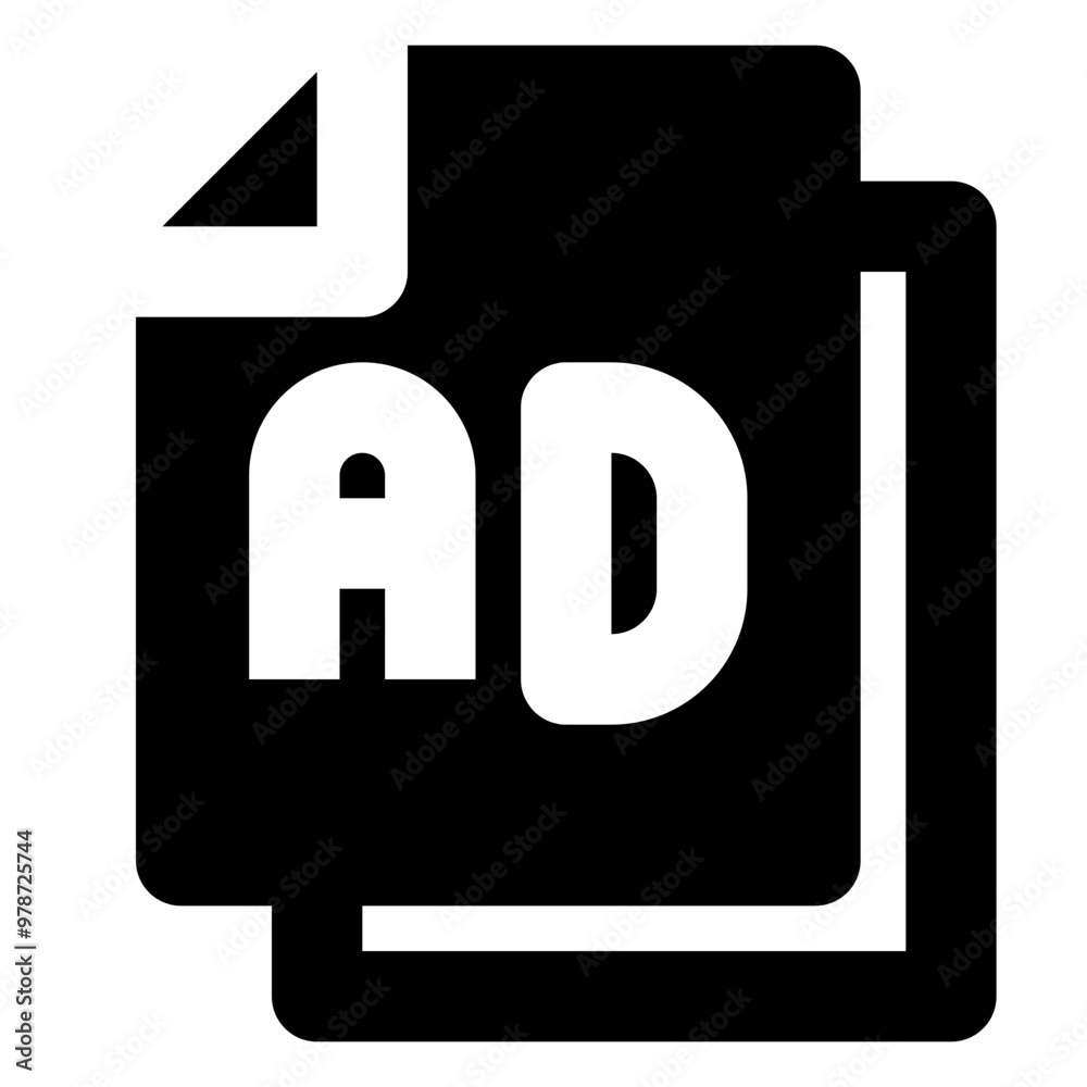 flyer ads solid icon flyer ads solid icon