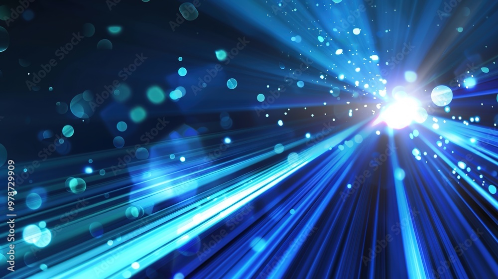 Dynamic blue light rays in motion abstract vector design for science and technology wallpaper Dynamic blue light rays in motion abstract vector design for science and technology wallpaper