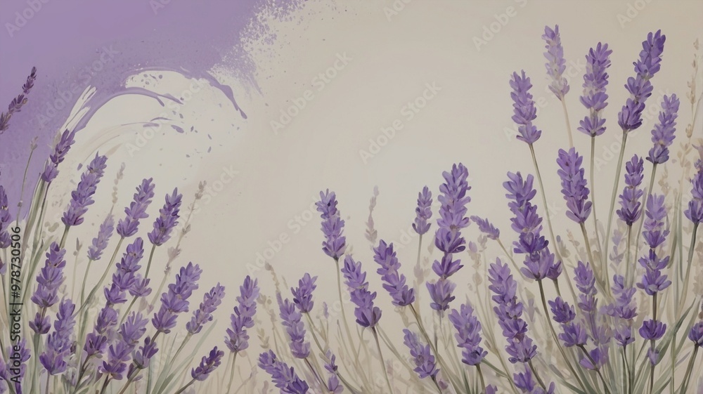 Obraz premium Lavender and Cream background