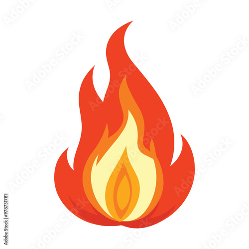 Fire ClipArt, Fireball illustration, Fire Flame vector 
