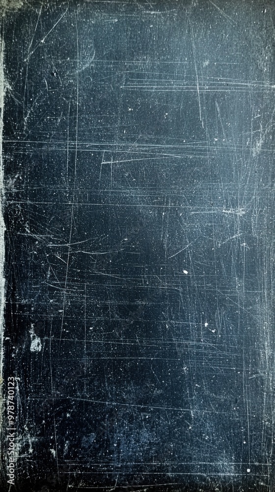 An ancient, worn chalkboard reflecting years of knowledge and creativity in a quiet classroom An ancient, worn chalkboard reflecting years of knowledge and creativity in a quiet classroom
