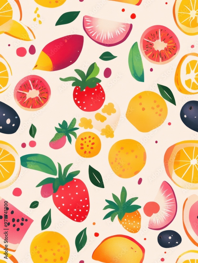 Colorful Fruit Pattern. Colorful Fruit Pattern.