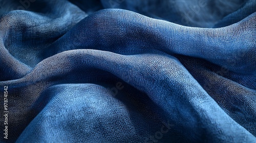 Closeup of Fabric Texture Background : Generative AI