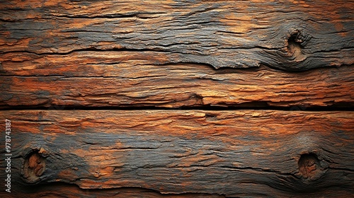 Grunge Wooden Background : Generative AI