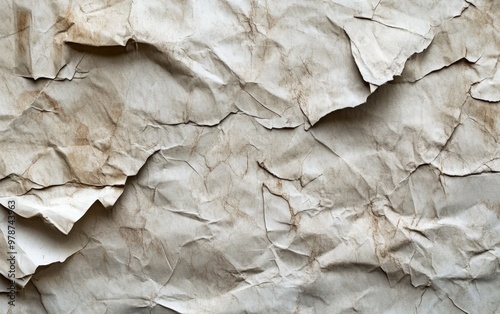 Crumpled paper texture 