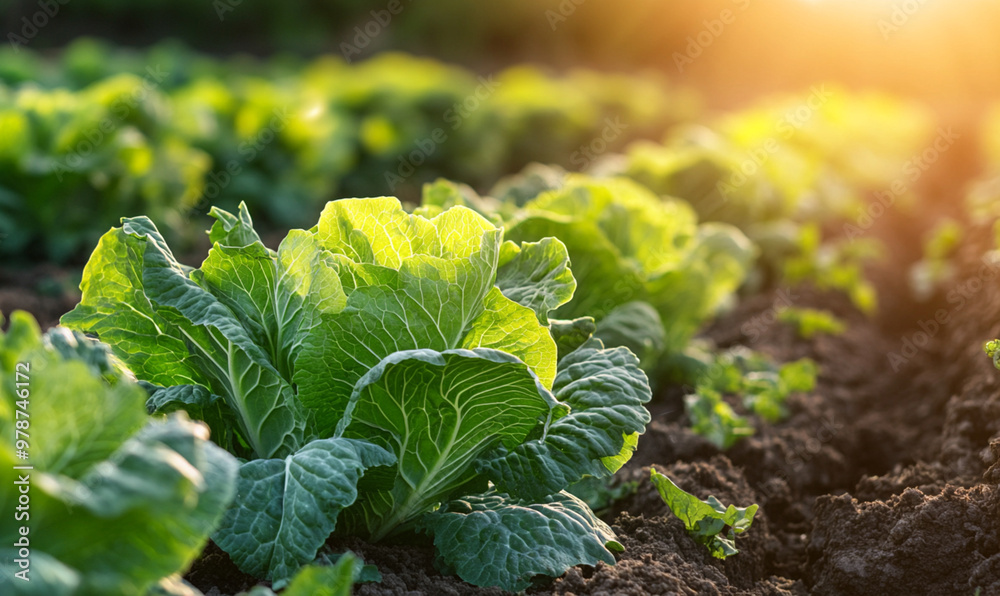 green cabbage in the garden. green cabbage in the field green cabbage in the garden. green cabbage in the field