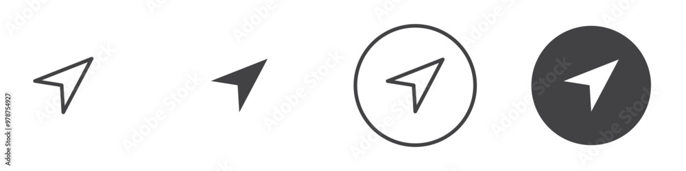 Compass Icon thin line illustration Compass Icon thin line illustration