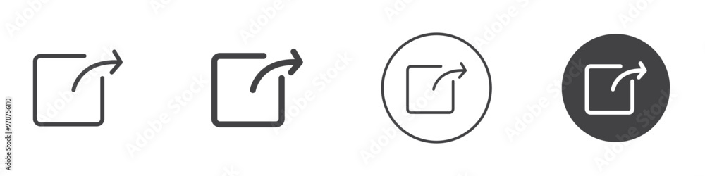 External link icon thin line illustration External link icon thin line illustration