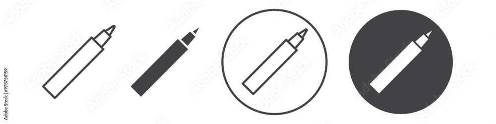 Eyeliner icon thin line illustration Eyeliner icon thin line illustration