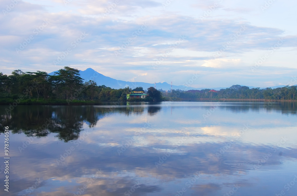 Bogor, West Java, Indonesia, September 17, 2024. Cibinong as the capital of Bogor Regency has 3 large lakes that can accommodate rainwater and control the risk of flooding. Bogor, West Java, Indonesia, September 17, 2024. Cibinong as the capital of Bogor Regency has 3 large lakes that can accommodate rainwater and control the risk of flooding.