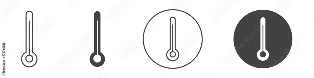 Temperature icon thin line illustration Temperature icon thin line illustration