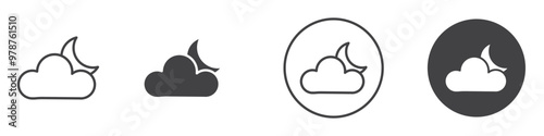 Weather Icon thin line illustration