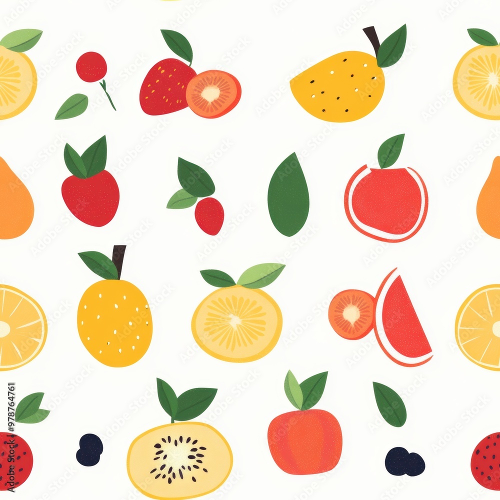 Fruit Pattern Background. Fruit Pattern Background.