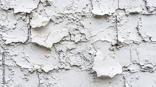 White Wall Background Stucco Texture : Generative AI