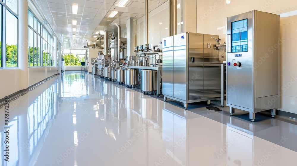 Modern Dairy Processing Facility with State-of-the-Art Pasteurization and Packaging Technology Modern Dairy Processing Facility with State-of-the-Art Pasteurization and Packaging Technology
