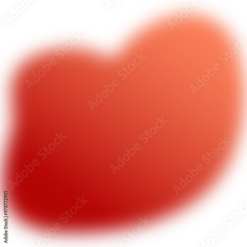 Bubble red blured with white background