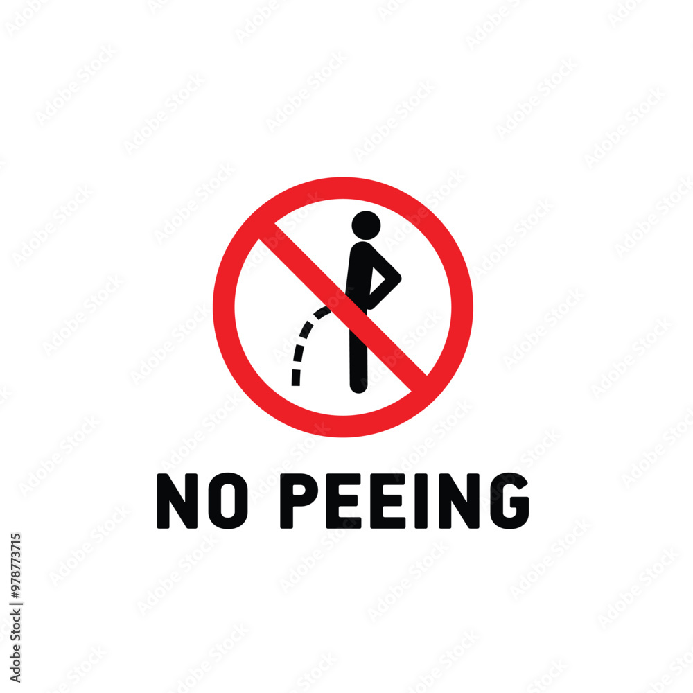 no pee sign vector no pee sign vector
