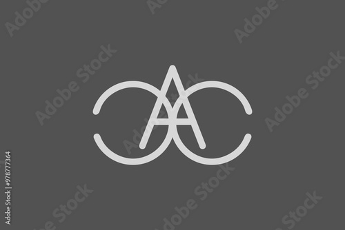 Letter CAC, ACC Monogram Logo