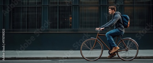 The Man Riding a Bicycle photo