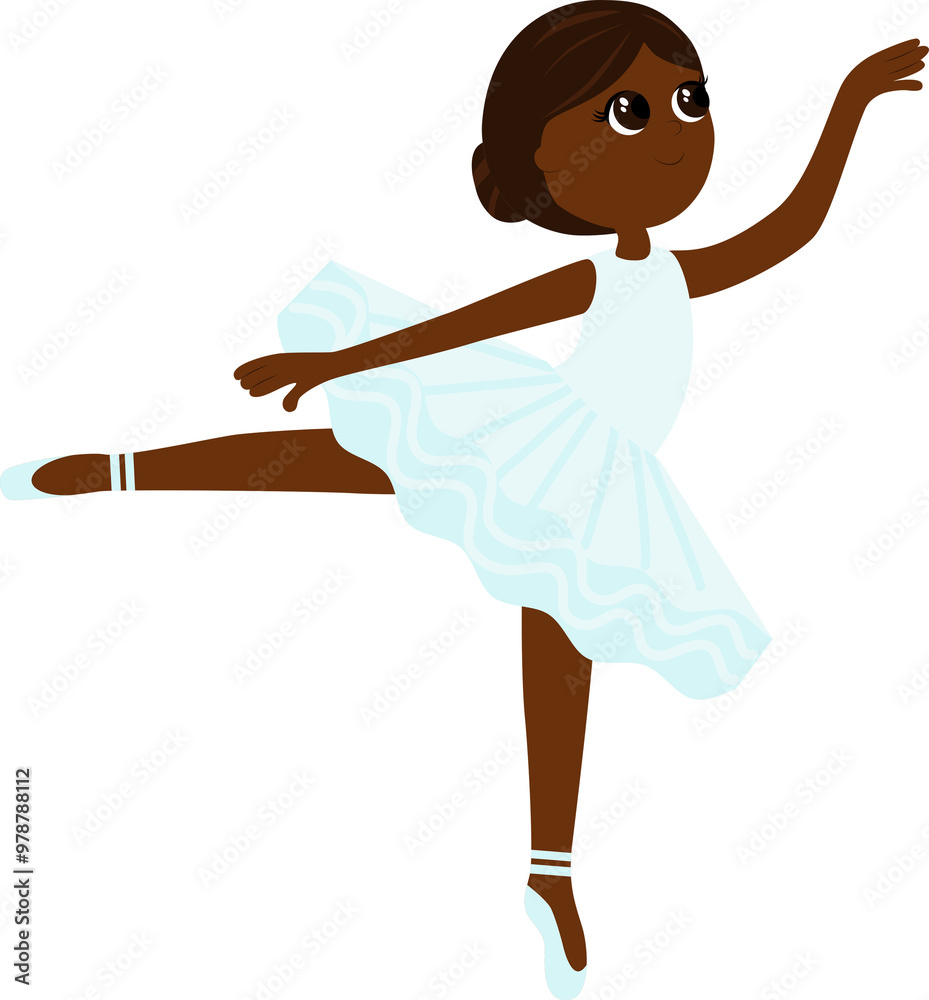 Φωτογραφία A ballerina girl in a ballet tutu dances easily and gracefully and she is happy