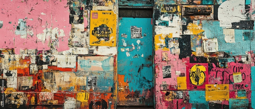 Vibrant Grid Collage: Abstract Tapestry of Diverse Visual Threads