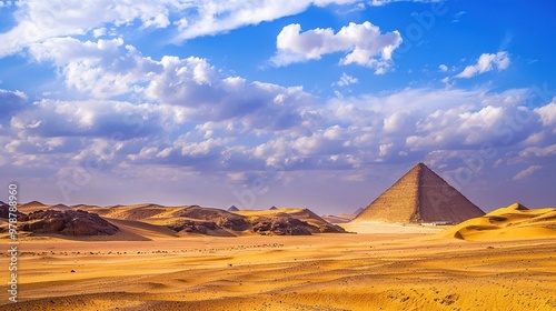 Ancient architectural structure of historical civilization  famous cultural monument of tourism and travel.