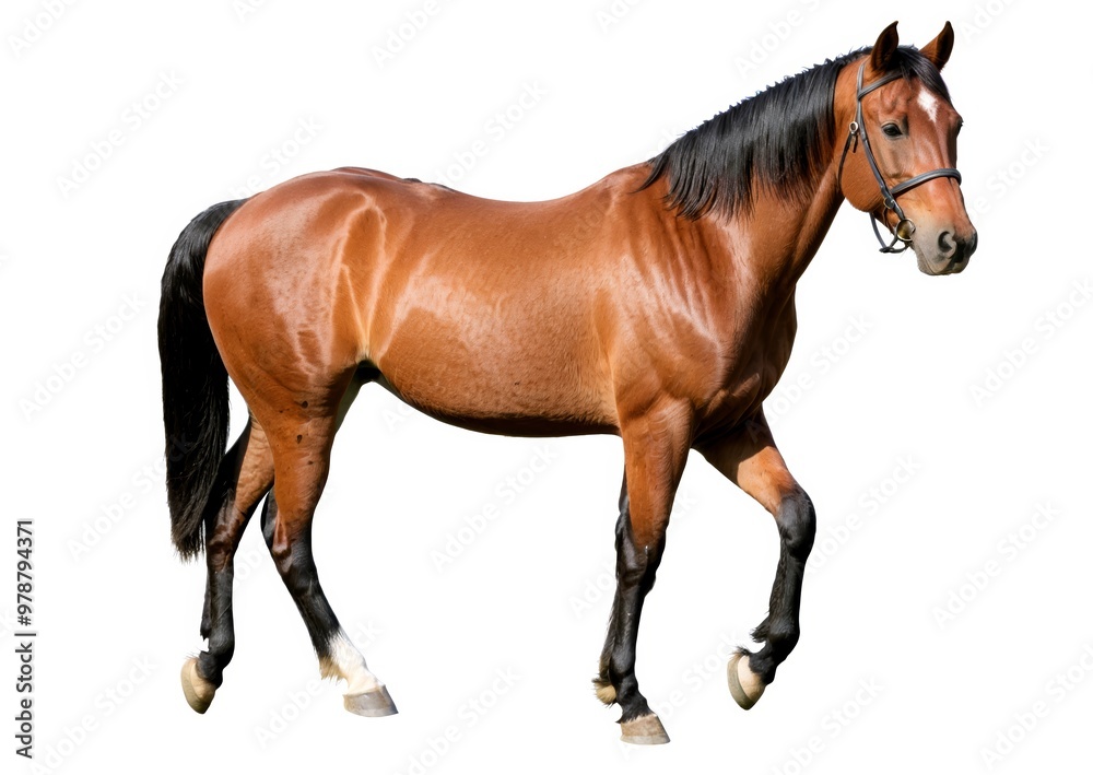 Obraz premium horse on a white background