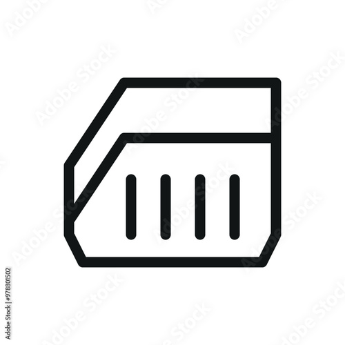 Screw organizer storage bin isolated icon, heavy duty nail and screw organizer stackable storage bin vector icon with editable stroke