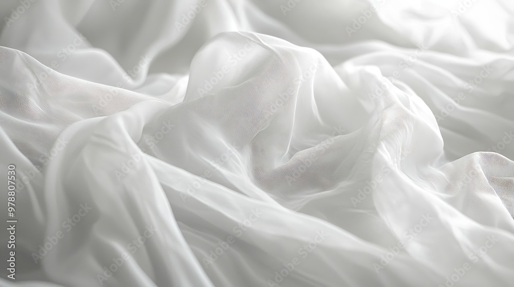 White Cotton Fabric Texture : Generative AI White Cotton Fabric Texture : Generative AI