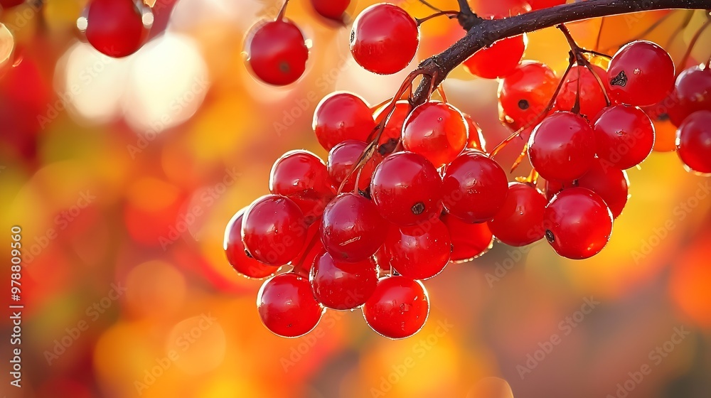 Russian Kalina Background : Generative AI Russian Kalina Background : Generative AI