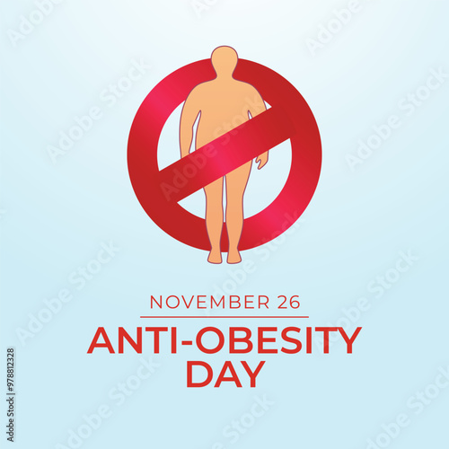 vector graphic of Anti Obesity Day ideal for Anti Obesity Day celebration.