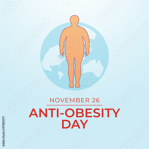 vector graphic of Anti Obesity Day ideal for Anti Obesity Day celebration.