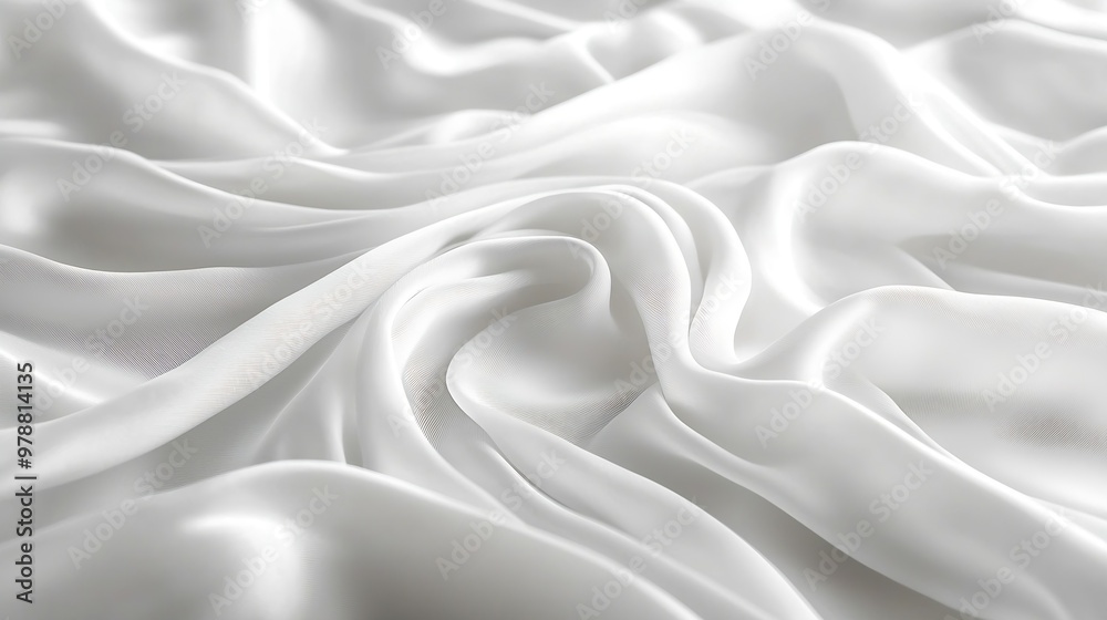 White Fabric Seamless Vector Pattern : Generative AI White Fabric Seamless Vector Pattern : Generative AI