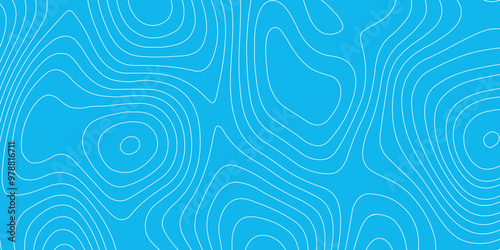 Abstract design with seamless pattern with lines topographic map. geographic mountain relief. the blue on white contours topography stylized height of the lines. geographic contour map paper texture.